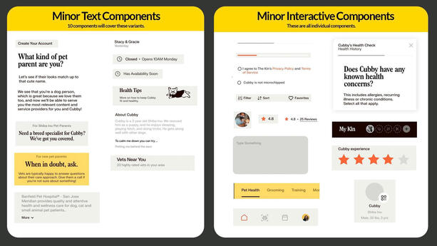 Pulled all "Minor" components and grouped by complexity.